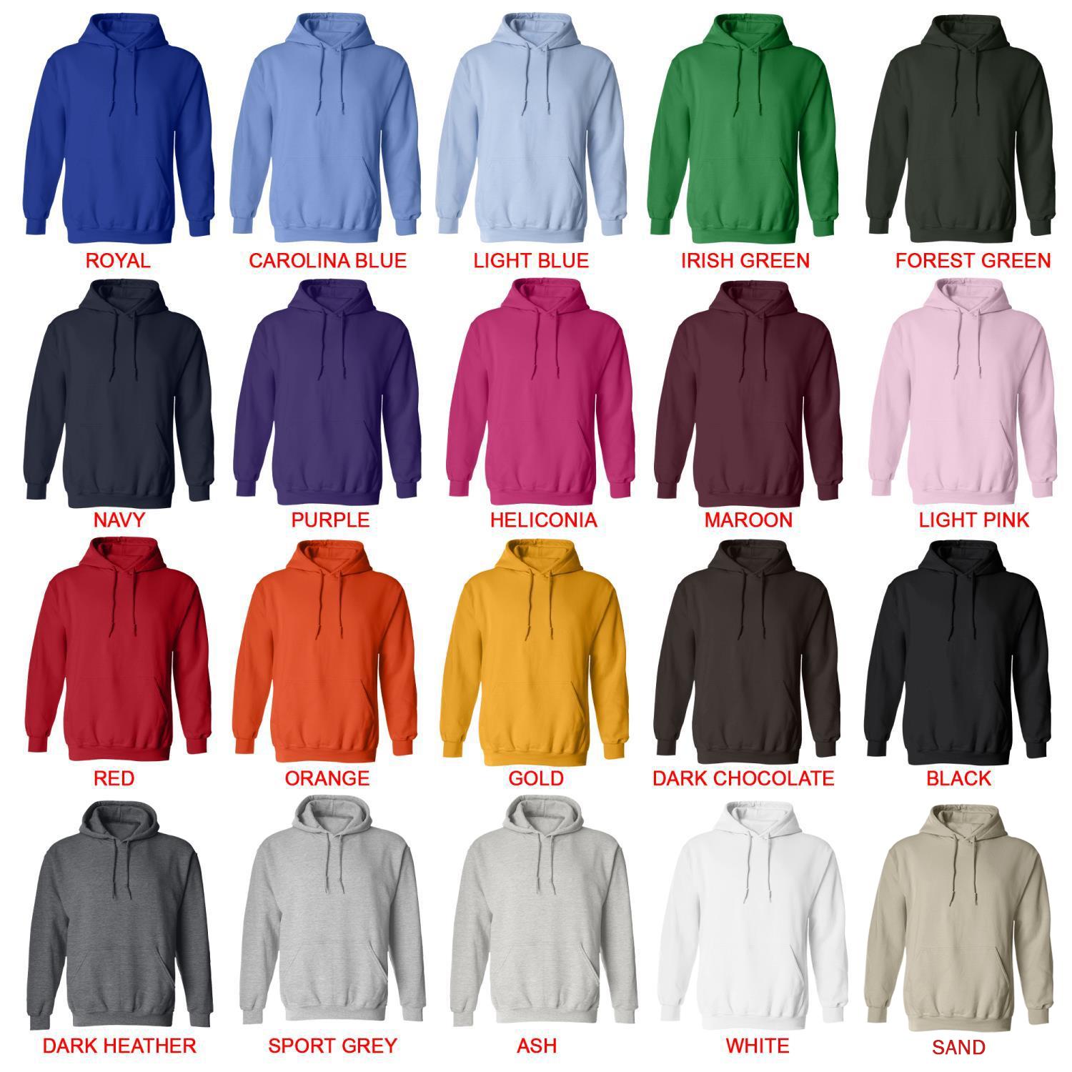 hoodie color chart - Cheerleading Gifts UK