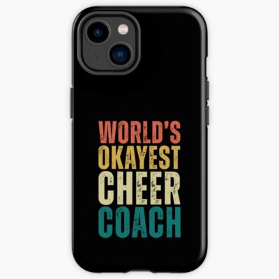 Retro Worlds Okayest Cheer Coach Iphone Case