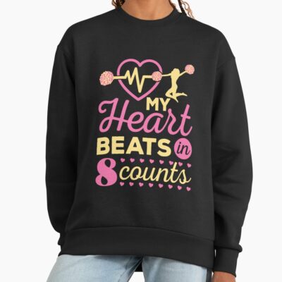 Cheerleading Heart Beats In Eight Counts Sweatshirt