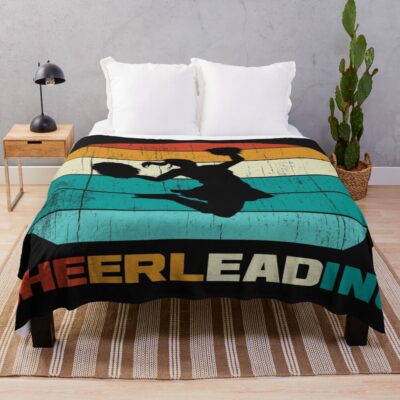 Funny Cheerleading Lovers Everyday Life Throw Blanket