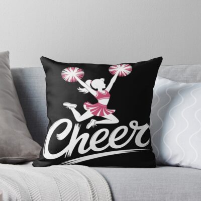 Cheerleading With Cheer Everyday Life Throw Pillow