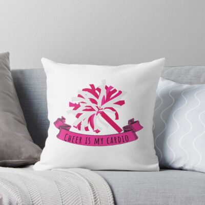 Cheer Is My Daily Cardio Throw Pillow
